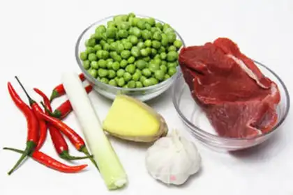 Make Peas and veal step 0