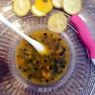 Make # Honey and fruit # step 1