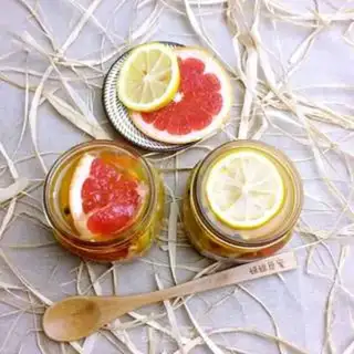 Make # Honey and fruit # step 6