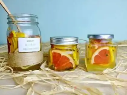 Make # Honey and fruit # step 7