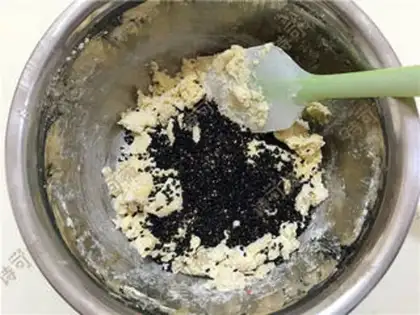 Make Black sesame cookies step 6