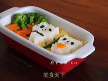 Make Panda lunch box step 12