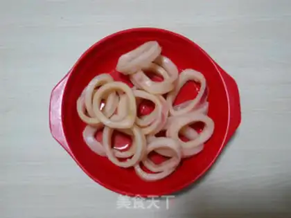 Make No oiled squid rings step 1