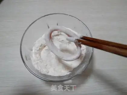 Make No oiled squid rings step 2