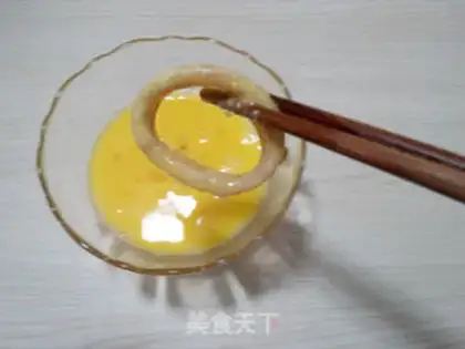 Make No oiled squid rings step 3