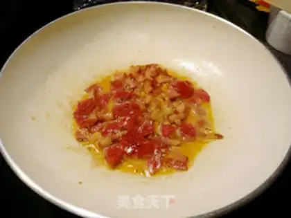 Make Red oil tofu step 2
