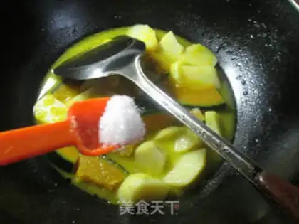 Make Pumpkin with potatoes step 6