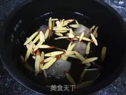 Make Glycerine black beans step 1