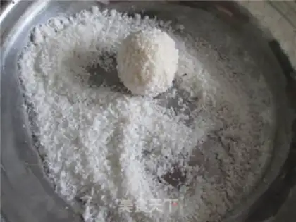 Make Protein coconut ball step 5