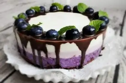 Make Blueberry yogurt mousse step 13