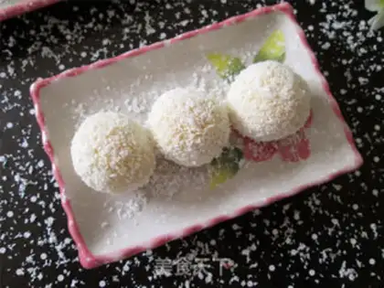 Make Protein coconut ball step 9