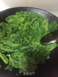 Make Metou pumpkin leaves step 3