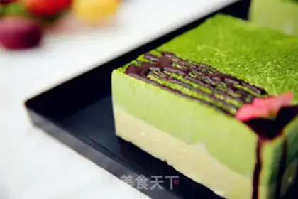 Make Tea mousse cake step 29