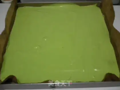 Make A spinach cake roll step 11