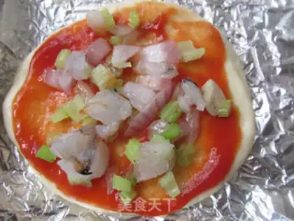 Make Healthy shrimp mini pizza step 10