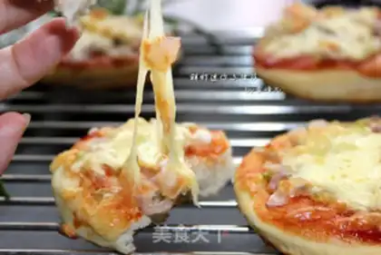 Make Healthy shrimp mini pizza step 13
