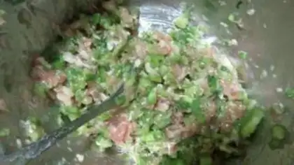 Make Pepper pork dumplings step 2