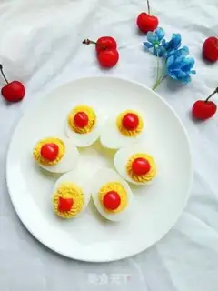 Make Cherry salad eggs step 7