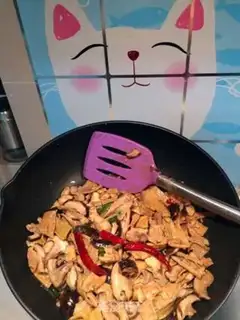 Make Pumpkin mushrooms for chicken step 7
