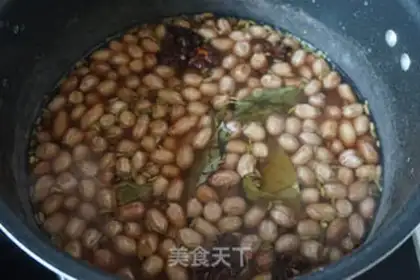 Make Five pickles of peanut rice step 3