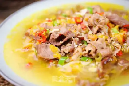 Make Gold-cracker soup, fat cow step 7