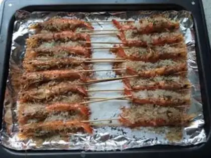 Make Sea salt roasted shrimp step 6