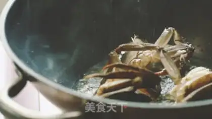 Make Curry fan crabs step 3