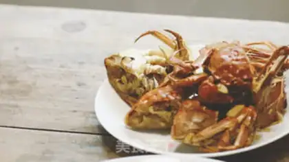 Make Curry fan crabs step 7