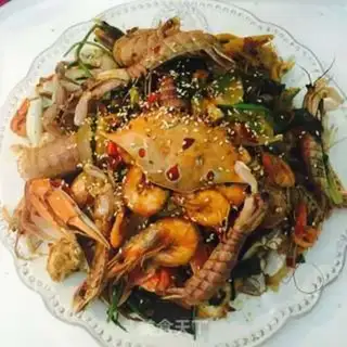 Make Spicy seafood step 16