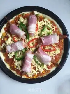 Make Bacon shrimp pizza step 16