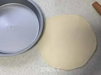 Make The chicken pizza on the bottom of the shrimp step 9