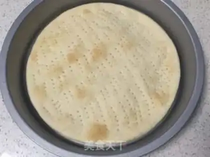 Make The chicken pizza on the bottom of the shrimp step 12