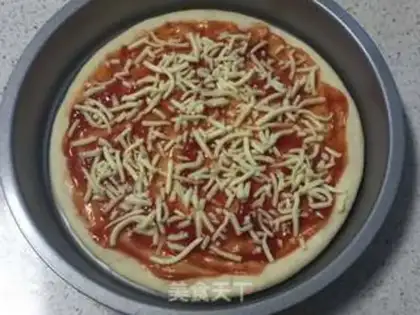 Make The chicken pizza on the bottom of the shrimp step 14
