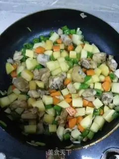 Make Dry potato chicken step 5