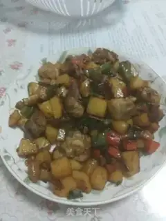 Make Dry potato chicken step 7