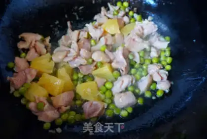 Make Berry-dry three-coloured chicken step 5