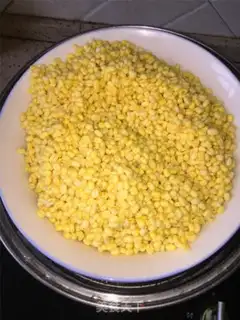 Make Butter, green bean cake step 1