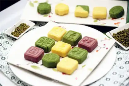 Make Butter, green bean cake step 13