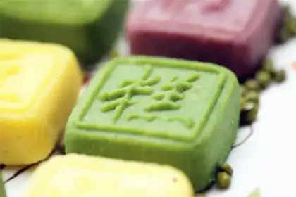 Make Butter, green bean cake step 16