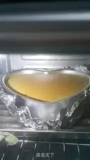 Make Eight inches of heart cheesecake step 6