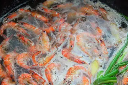 Make White burning shrimp step 4