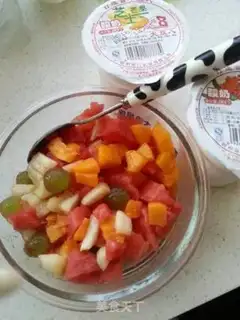 Make Yogurt and fruit step 0