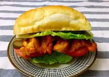 Make Chicken Leg Burger, New Orleans step 11
