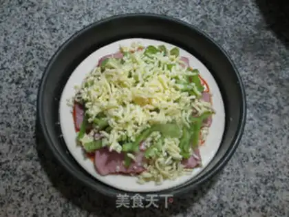 Make Pepper bacon pizza step 6