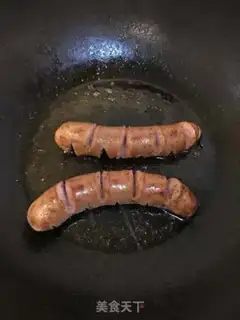 Make Waffles sausage fruit mix step 1