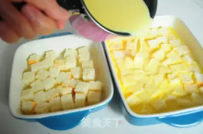 Make Bread milk pudding step 6
