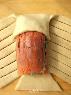 Make Spinach salmon cheese step 10