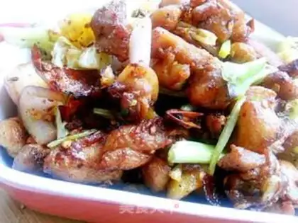 Make Spicy chicken step 17
