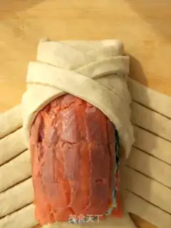 Make Spinach salmon cheese step 11