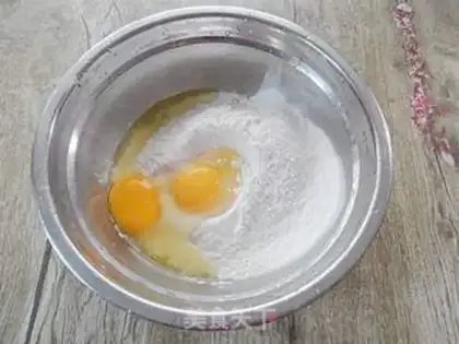 Make Celery eggcake step 2